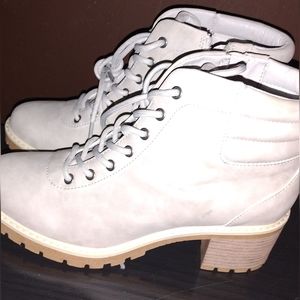 Light Gray Hiking Boots
